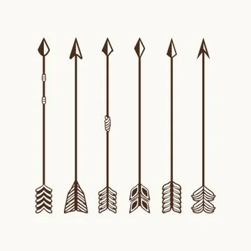 A set of arrows. Elements for illustrations and logos Stock Illustration