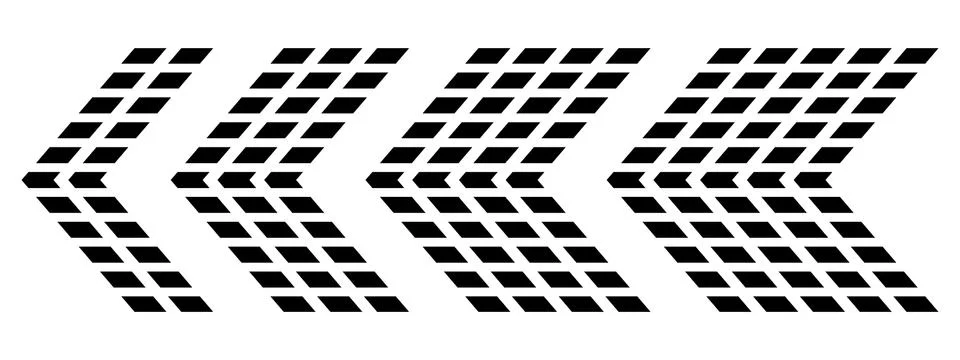 Set of arrows with halftone effect. Vector illustration Illustrazione stock
