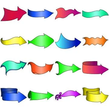 Set arrows Stock Illustration