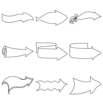 Set arrows Stock Illustration