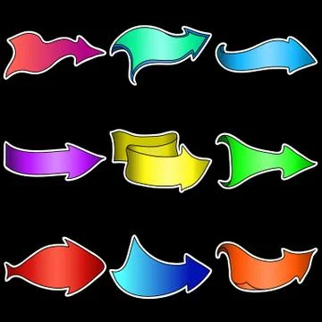 Set arrows Stock Illustration