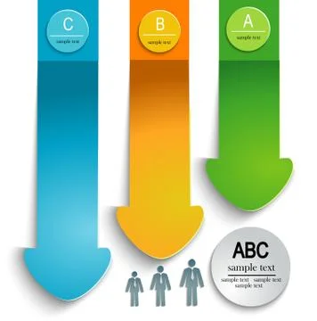 Set of arrows Stock Illustration