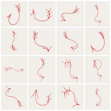 Set of arrows Illustrazione stock