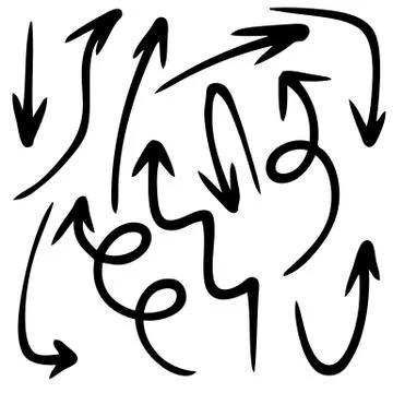 Set of arrows 스톡 일러스트