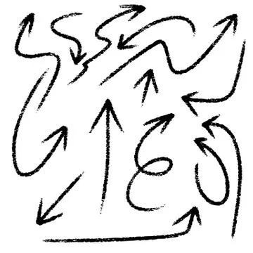 Set of arrows 스톡 일러스트