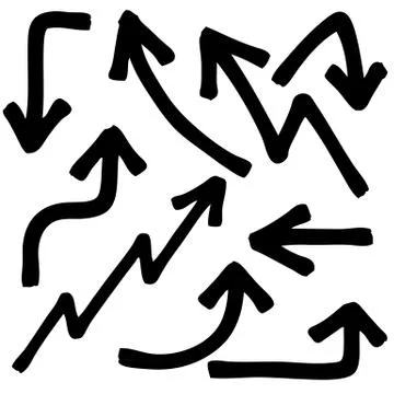 Set of arrows Illustrazione stock