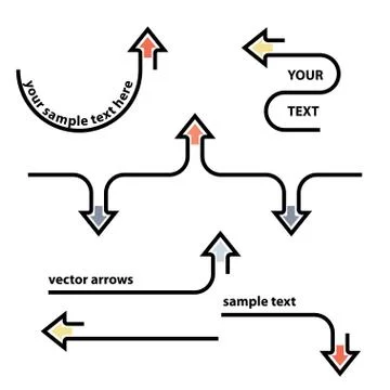 Set of arrows Stock Illustration