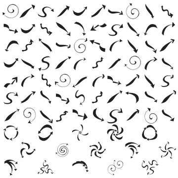 Set arrows Stock Illustration