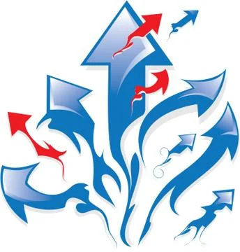 Set of arrows Stock Illustration