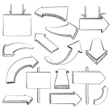 Set of arrows. Stock-Illustration