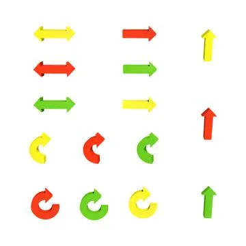 Set of arrows. Stock Illustration