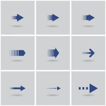 Set of arrows Stock Illustration