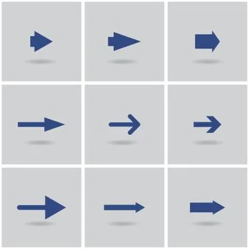 Set of arrows Stock Illustration