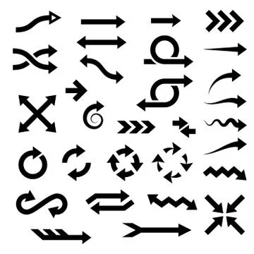 Set of arrows Stock Illustration