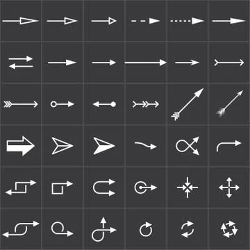 Set of arrows Stock Illustration