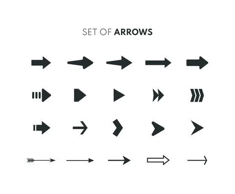 Set of arrows. Stock Illustration