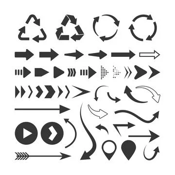 Set of arrows. Stock Illustration