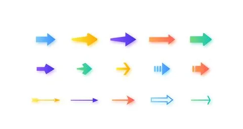 Set of arrows. Stock Illustration