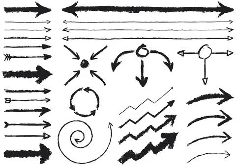 Set of arrows Stock Illustration