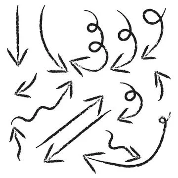 Set of arrows Stock Illustration