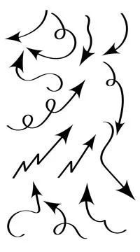 Set of arrows Stock Illustration