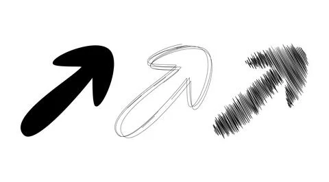 Set of arrows Stock Illustration