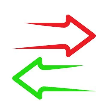 Set of arrows. Vector illustration. Stock Illustration