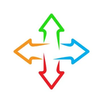 Set of arrows. Vector illustration. Stock Illustration