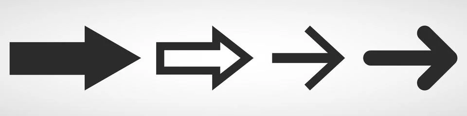 Set of arrows. Vector illustration Stock Illustration