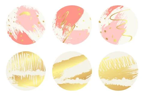Set of art vector icons, highlights Stock Illustration