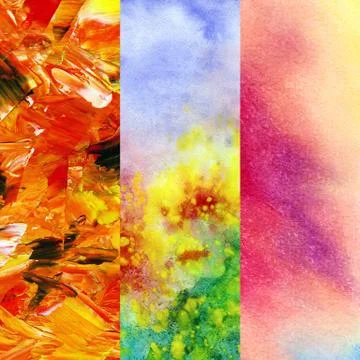 Set artistic backgrounds Stock Illustration