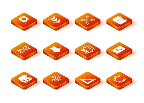 Set Audio book, Pixel arrows in four directions, Hourglass pixel, Arrow Stock Illustration