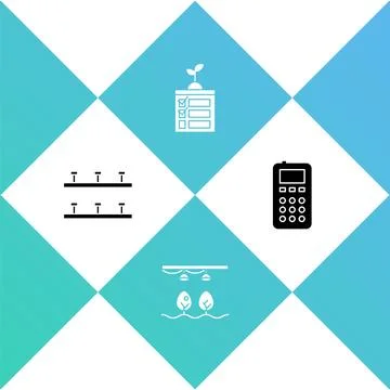 Set Automatic irrigation sprinklers, Smart farm with bulb and plant, farming イラスト素材