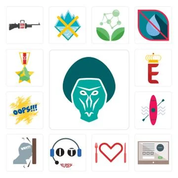Set of baboon, online form, appetite, it helpdesk, frustration, kayak, oops,  Illustrazione stock gratuita