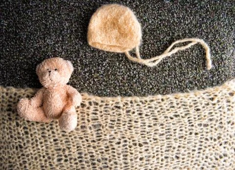 Set for baby cap Stock Photos