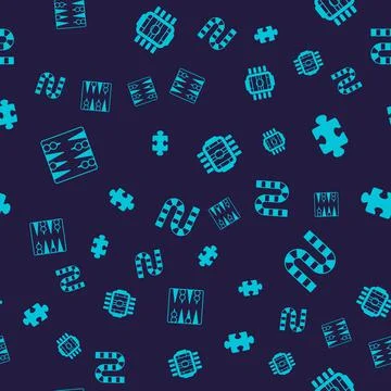 Set Backgammon board, Puzzle pieces toy, Table football and Board game on Stock Illustration