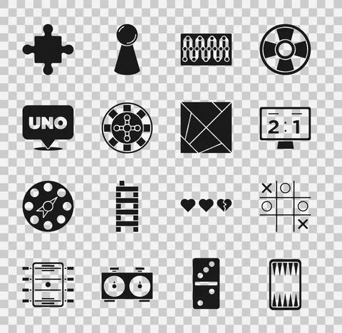 Set Backgammon board, Tic tac toe game, Sport mechanical scoreboard, Board Stock Illustration