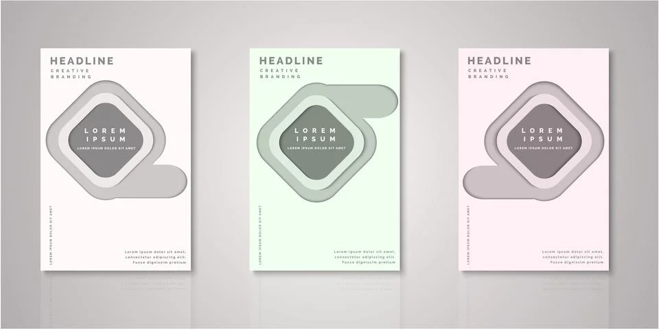 Set of background for covers design Illustrazione stock