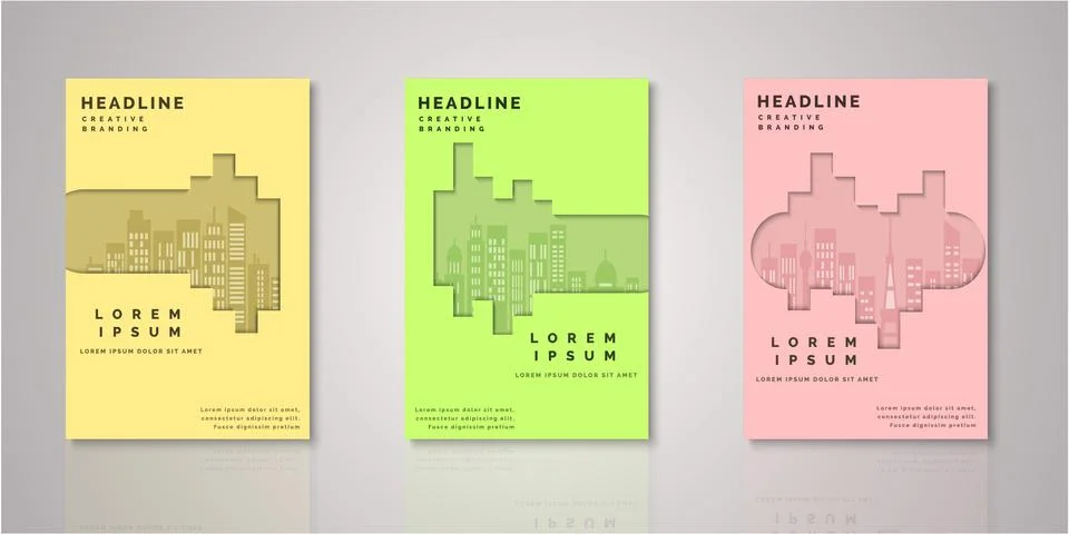 Set of background for covers design Stock Illustration