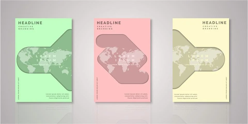 Set of background for covers design Stock Illustration
