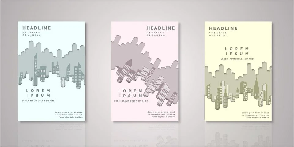 Set of background for covers design Stock Illustration