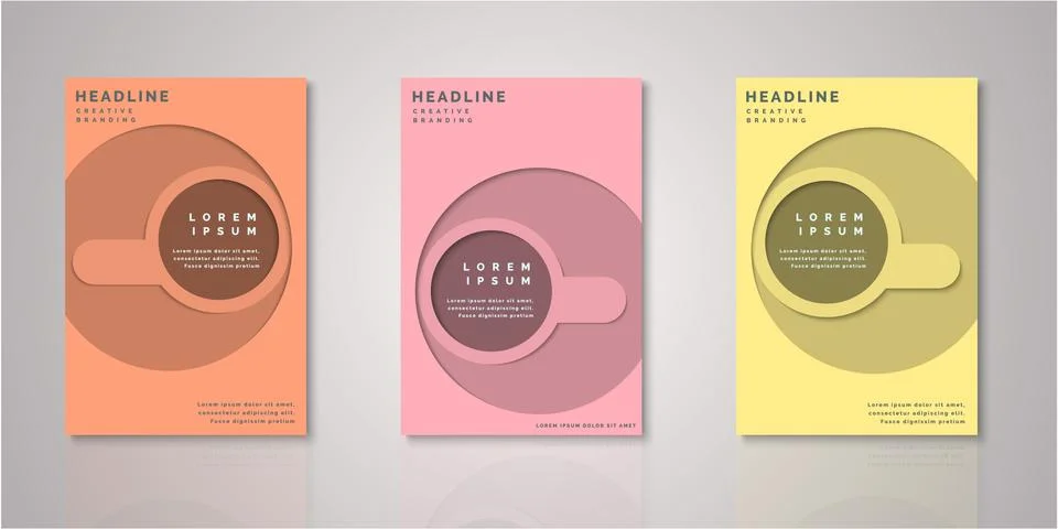 Set of background for covers design Stock Illustration
