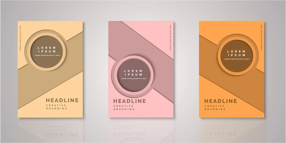 Set of background for covers design Stock Illustration