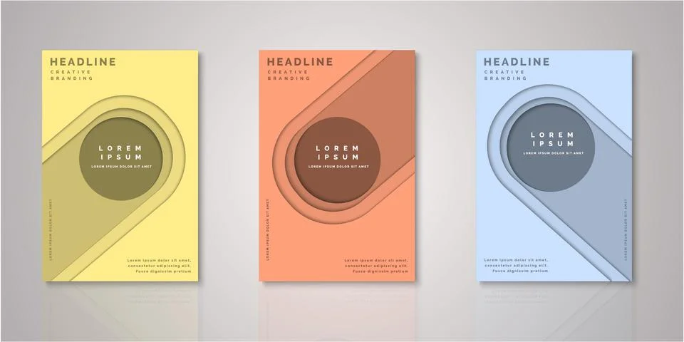 Set of background for covers design Illustrazione stock