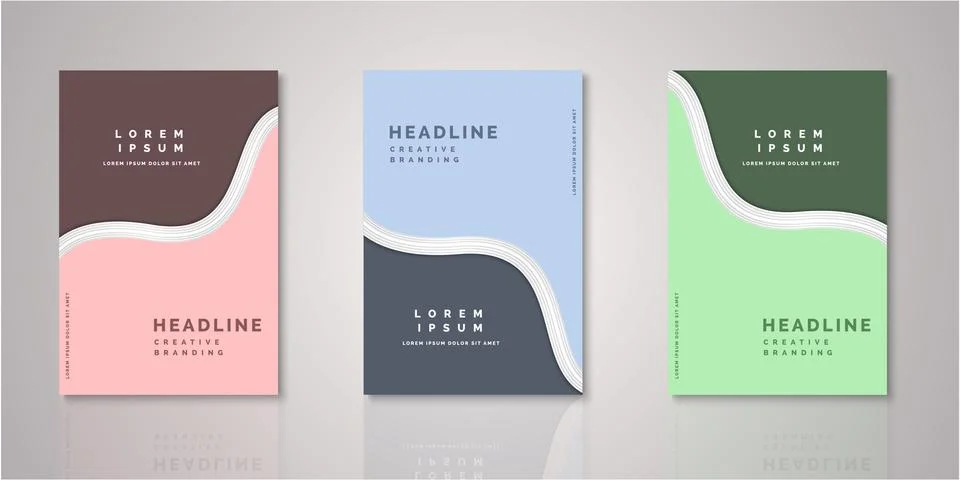 Set of background for covers design Stock Illustration