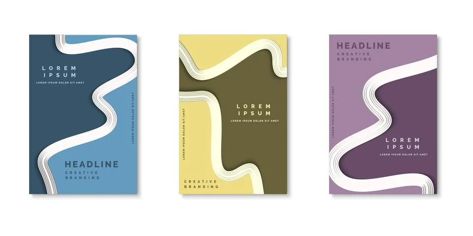 Set of background for covers design Stock Illustration