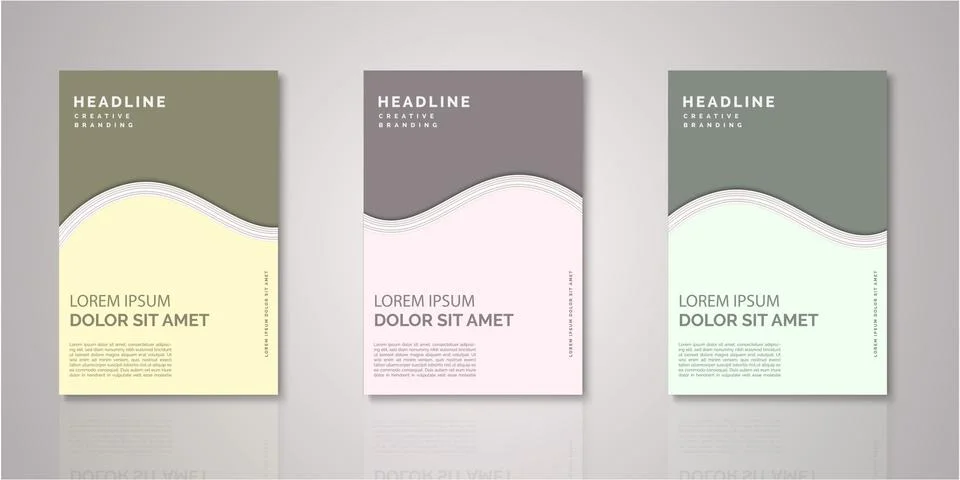 Set of background for covers design Stock Illustration