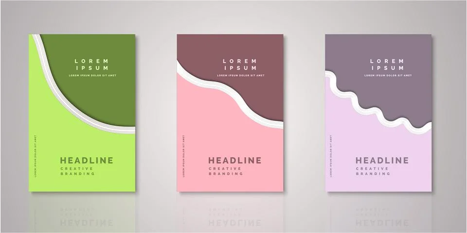 Set of background for covers design Stock Illustration