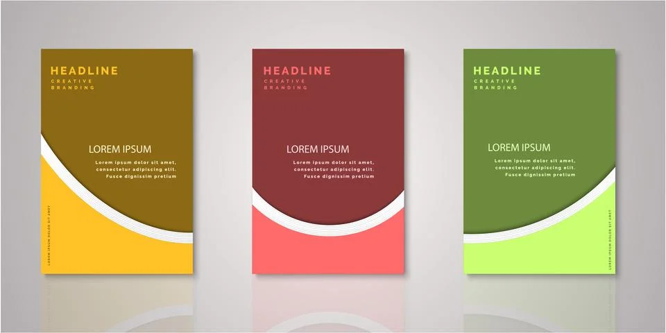 Set of background for covers design Illustrazione stock