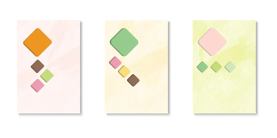 Set of background for covers design Illustrazione stock